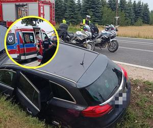 Śmiertelny wypadek pod Buskiem-Zdrojem. 37-latek nie żyje. Jego żonie i córeczce nic się nie stało [ZDJĘCIA]