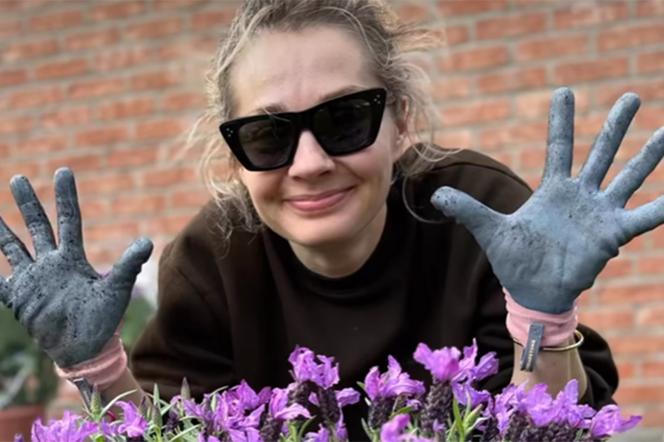 Małgorzata Socha wiosenne porządki w ogródku