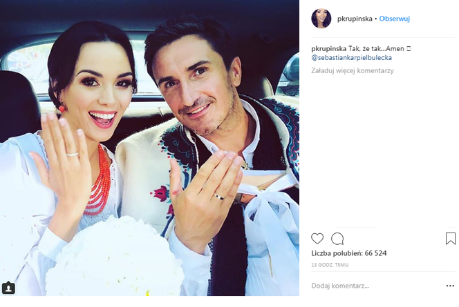 Paulina Krupińska i Sebastian Karpiel-Bułecka ślub
