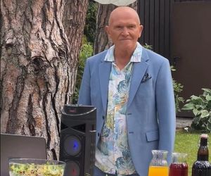 Barwy szczęścia. Tolek (Marek Siudym) na planie