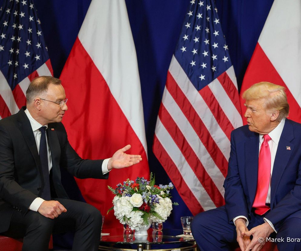 Prezydent Andrzej Duda spotkał się z Donaldem Trumpem 