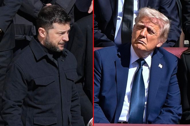 Trump i Zełenski złamali zasady na pogrzebie Franciszka