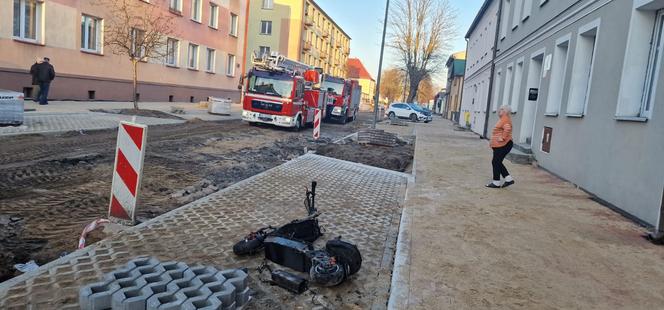 Pożar w Białogardzie. W mieszkaniu zapaliła się hulajnoga