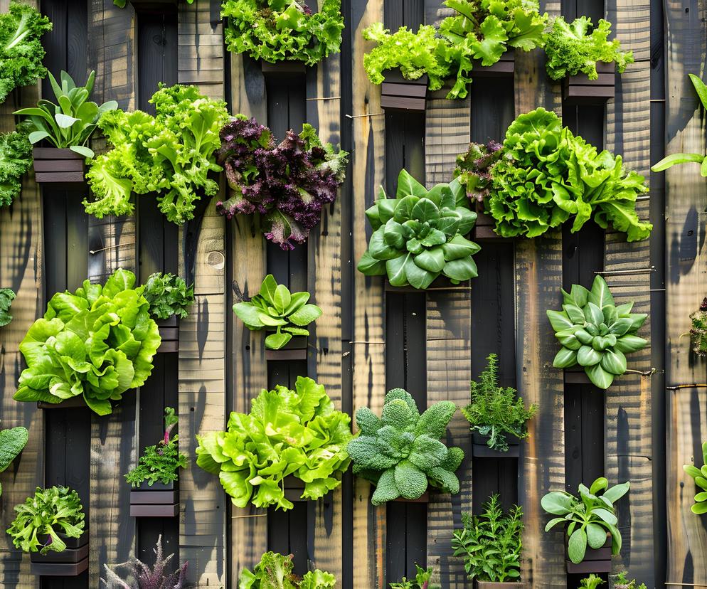 Różnorodność roślin dodaje ścianie uroku 