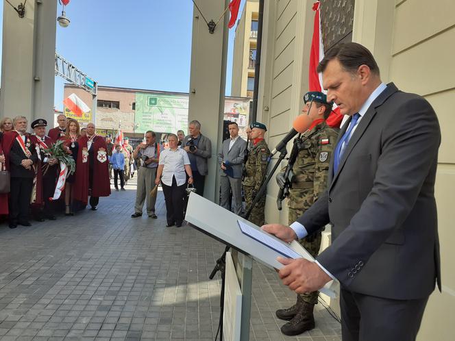 Odsłonięcie tablicy upamiętniającej 100-lecie Cudu nad Wisłą