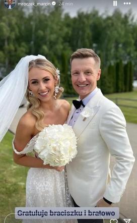 Rafał Mroczek i Magdalena Czech wzięli ślub