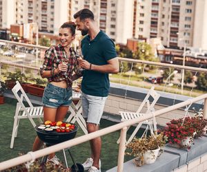 Grill na balkonie w bloku