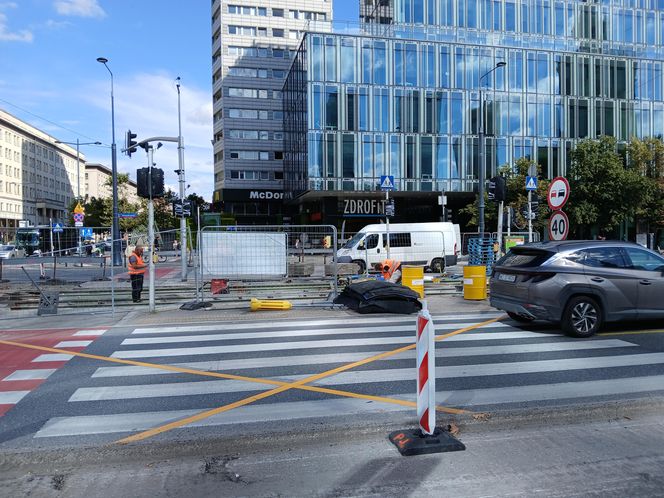 Przebudowa torowiska tramwajowego na ul. Marszałkowskiej w Warszawie