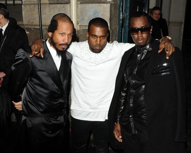 Kanye West i P. Diddy na paryskim tygodniu mody