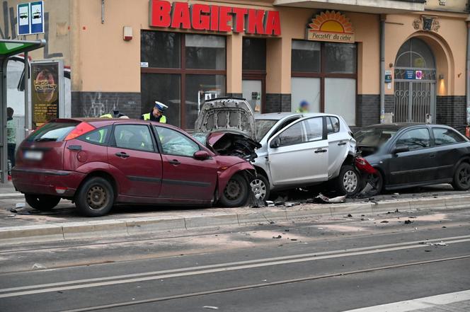 Wypadek w Szczecinie plac Rodła 