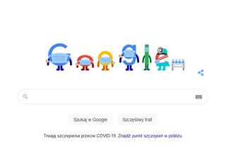Google Doodle. Dzisiaj grafika przeglądarki przypomina o szczepieniach przeciw COVID-19