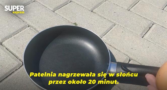 Usmażyliśmy jajko na parkingu w Rzeszowie przy 33 stopniach