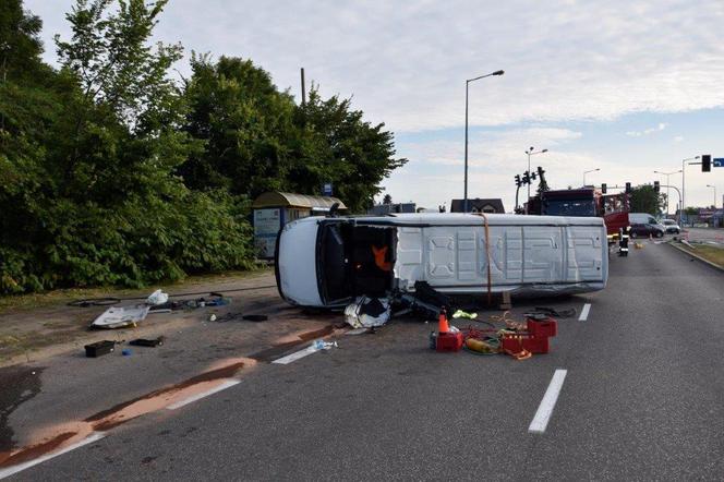 Wypadek na ulicy Nowodąbrowskiej w Tarnowie