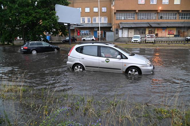 Szczecin zalany po burzy, 1.07.2022