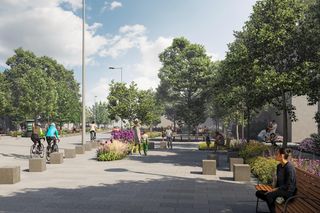 Nowy plac z zielenią na Pradze-Północ - projekt