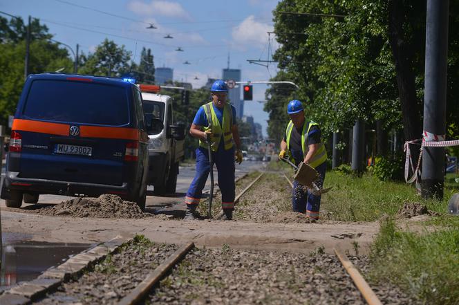 Woda zalała al. Waszyngtona