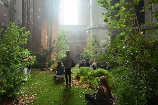 Leśna w gotyckim kościele