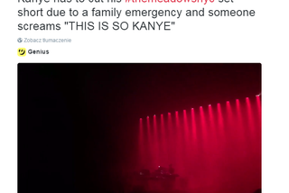 Kanye West przerywa koncert po napadzie na Kim Kardashian