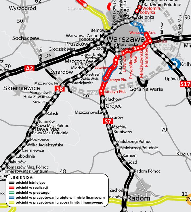 Budowa drogi ekspresowej S7 - południowej trasy wyjazdowej z Warszawy