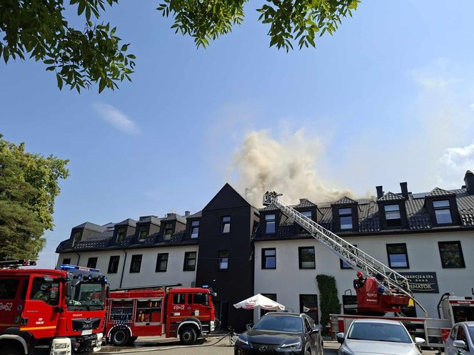 Pożar hotelu "Seanator" w Starachowicach