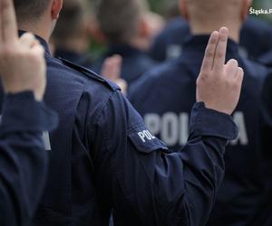 Uroczyste ślubowanie 69 nowych policjantów  w Oddziale Prewencji Policji w Katowicach