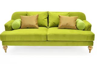 Urocza, zielona sofa