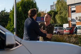 Na dobre i na złe odc. 942. Aleks - Aleksander Zagajewski (Paweł Małaszyński), Krzysztof (Stefan Pawłowski)