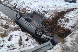 W wypadku w gminie Łuków poszkodowana została jedna osoba