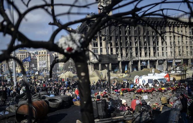 Ukraina Majdan po zamieszkach