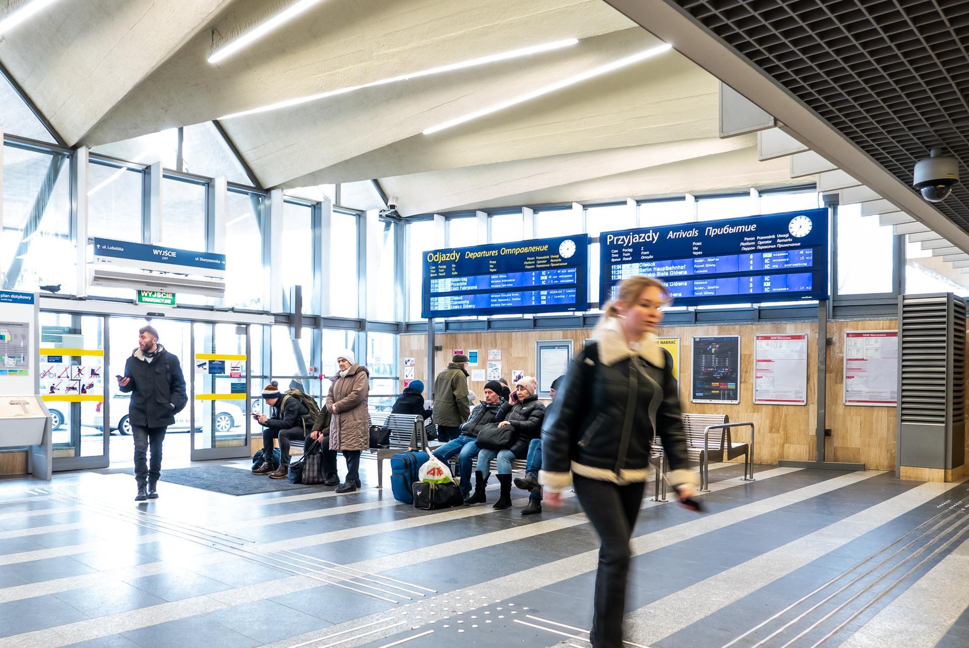Dworzec PKP Warszawa Wschodnia przed przebudową w ramach remontu linii średnicowej