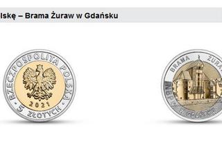 Moneta NBP „Brama Żuraw w Gdańsku” trafiła do portfeli Polaków