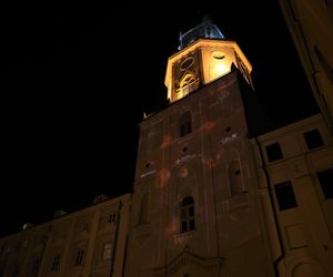 Iluminacja świąteczna na Wieży Trynitarskiej w Lublinie 2024