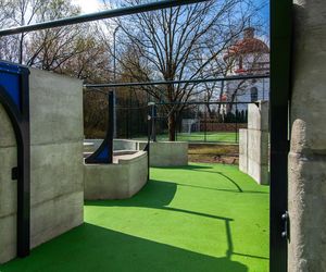 Flowpark do ćwiczenia parkouru, park Przy Bażantarni