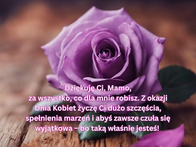 Kartki z życzeniami na Dzień Kobiet dla mamy