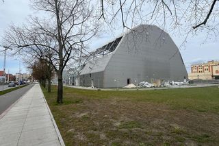 Rozbiórka hali Opery na Zamku