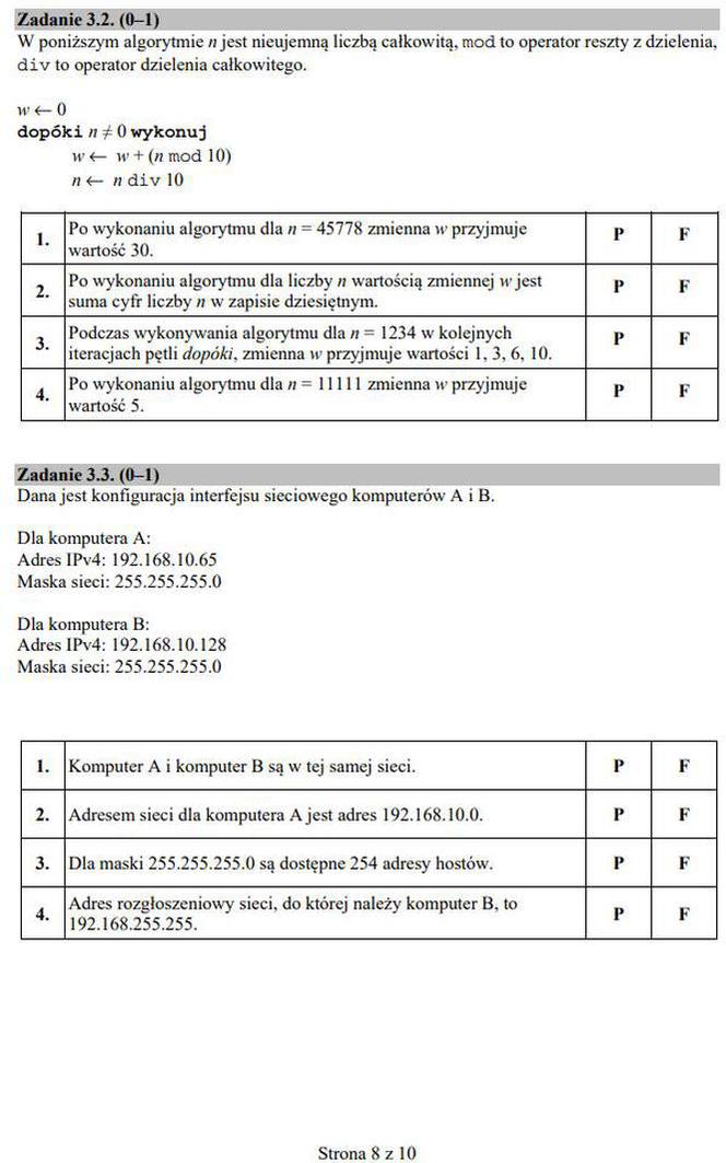 Matura 2020: Informatyka. Poziom ROZSZERZONY. ARKUSZ CKE