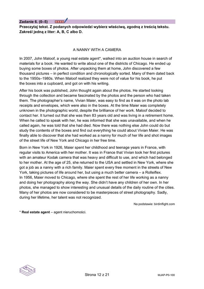 Matura 2025: angielski 7.05.2025. Arkusze CKE i odpowiedzi. Poziom podstawowy [Formuła 2023]