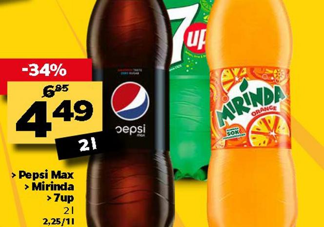 Pepsi i Mirinda 4,49 zł