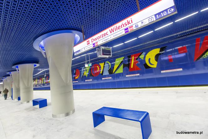 Stacja Dworzec Wileński. Centralny odcinek II linii metra w Warszawie