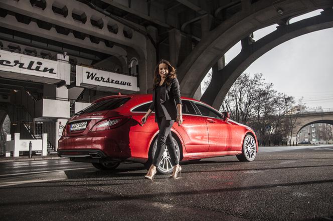 Anna Mucha w Mercedesie CLS Shooting Brake