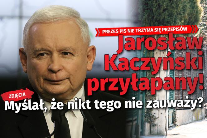 Kaczyński zaszczepił się i zapomina o dobru innych?! Prezes PiS przyłapany bez maseczki [FOTO]