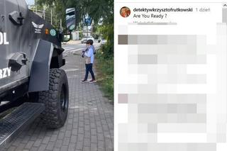 Pancerny gigant odstawił syna Rutkowskiego do szkoły!