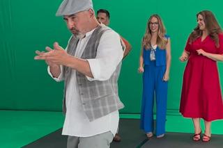 	M jak miłość nowa czołówka 2024. Anita (Melania Grzesiewicz), Kamil (Marcin Bosak), Sylwia (Hanna Turnau), Adam Werner (Jacek Kopczyński)