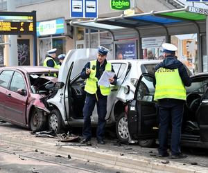 Wypadek w Szczecinie plac Rodła 