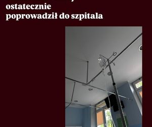 Karina Woźniak (Basia z M jak miłość) w szpitalu