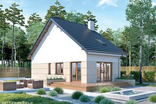 Projekt domu M225d Światła miasta - wariant IV z katalogu Muratora - wizualizacje, plany, rysunek, aranżacje