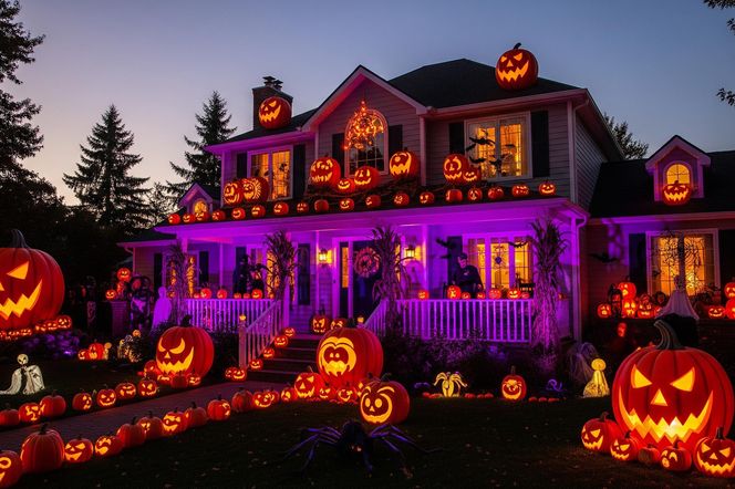 Halloweenowy dom z Pawłowa. Jak Łukasz Piwko co roku zaskakuje region?