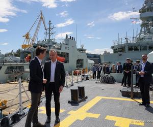 Prezydent RP Andrzej Duda i premier Kanady Justin Trudeau. Spotkanie z Premierem Kanady w bazie marynarki wojennej Canadian Forces Base Esquimalt