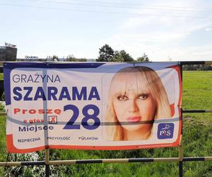 Zniszczone plakaty wyborcze w Rzeszowie