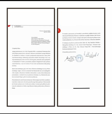 List o. Ł. Wiśniewskiego, prowincjała ojców Dominikanów w Polsce.